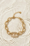 Glinsterende schakelarmband